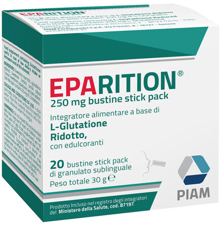 EPARITION 20 BUSTINE STICK PACK DA 250 MG DI GRANULATO SUBLINGUALE image not present