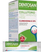 DENTOSAN COLLUTORIO MONODOSE TRATTAMENTO MENSILE 0,12% 15 BUSTINE DA 10 ML
