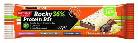 ROCKY 36% PROTEIN BAR TRIPLE CHOCO BARRETTA 50 G image not present