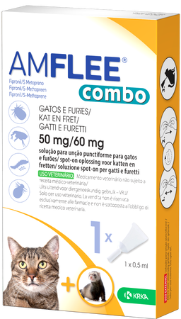 AMFLEE COMBO*spot-on soluz 1 pipetta 0,5 ml 50 mg + 60 mg gatti e furetti image not present