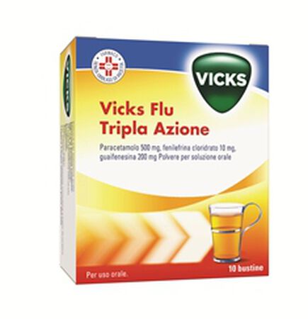 VICKS FLU TRIPLA AZIONE*orale polv 10 bust image not present
