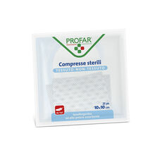 COMPRESSE IN TESSUTO NON TESSUTO 10 X 10 CM 25 PEZZI PROFAR
