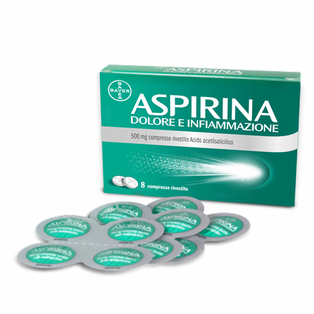 ASPIRINA DOLORE E INFIAMMAZIONE*8 cpr riv 500 mg image not present