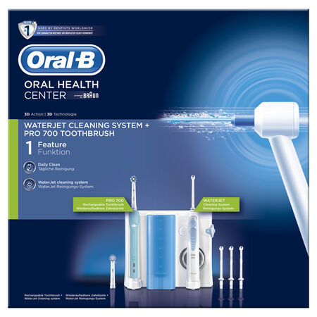 ORAL-B ORAL HEALTH CENTER OC16 IDROPULSORE WATERJET MD16 + PRO 700 image not present
