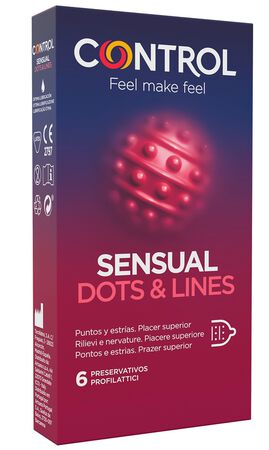 CONTROL SENSUAL DOTS&LINES 6 PEZZI image not present