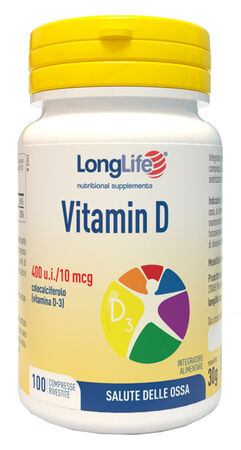 LONGLIFE VITAMIN D 400UI 100 COMPRESSE image not present