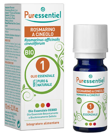 PURESSENTIEL ROSMARINO CINEOLO OLIO ESSENZIALE BIO 10 ML image not present