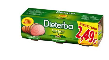 DIETERBA OMOGENEIZZATO PROSCIUTTO 3 PEZZI 80 G image not present