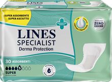 PANNOLONE LINES SPECIALIST CLASSIC SAGOMATO SOTTILE SUPER 30 PEZZI