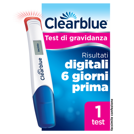 TEST DI GRAVIDANZA CLEARBLUE RILEVAZIONE PRECOCE 1 PEZZO image not present