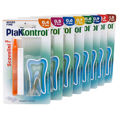 PLAKKONTROL MINIGRIP SCOVOLINO 0,8 MM 10 PEZZI image not present