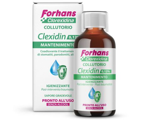 FORHANS COLLUTORIO CON CLOREXIDINA 0,12 CLEXIDIN SENZA ALCOOL 200 ML image not present