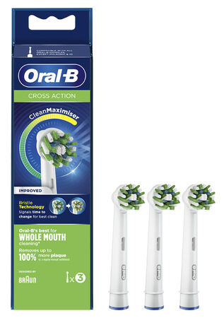 ORALB CROSS ACTION EB50 TESTINE PER SPAZZOLINO ELETTRICO 3 PEZZI image not present