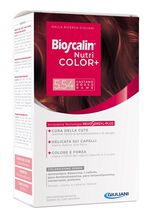 BIOSCALIN NUTRICOLOR PLUS 5,54 CASTANO ROSSO RAME CREMA COLORANTE 40 ML + RIVELATORE CREMA 60 ML + SHAMPOO 12 ML + TRATTAMENTO FINALE BALSAMO 12 ML