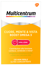 MULTICENTRUM CUORE MENTE E VISTA BOOST OMEGA 3 120 MINI PERLE
