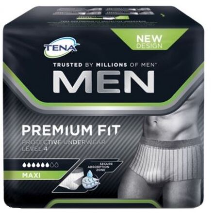 MUTANDINA ASSORBENTE MASCHILE TENA MEN PREMIUM FIT LIVELLO 4 S/M 10 PEZZI image not present