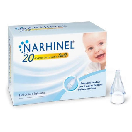 Narhinel Ricambi Usa e Getta Soft per Aspiratore Nasale 20pz image not present