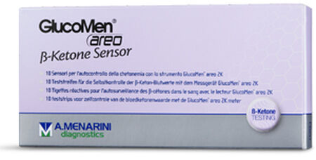STRISCE MISURAZIONE CHETONEMIA GLUCOMEN AREO B-KETONE SENSOR 10 PEZZI image not present