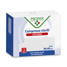 COMPRESSE IN COTONE 12 PEZZI 18 X 40 CM PROFAR