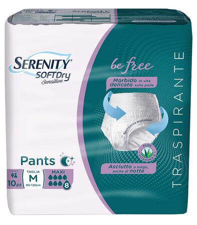 SERENITY PANTS SD SENSITIVE BE FREE MAXI M 10 PEZZI image not present