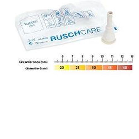 CATETERE ESTERNO RUECCO TIPO CONDOM IN LATTICE SINTETICO WIRUPREN CON SISTEMA DI RACCORDO E FASCETTA BIADESIVA IN IDROCOLLOIDE 30MM 30 PEZZI image not present