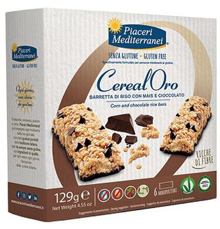 PIACERI MEDITERRANEI BARRETTA DI RISO CON MAIS E CIOCCOLATO 129 G image not present