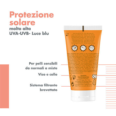 AVENE SOL FLUIDO SPF50+ SENZA PROFUMO NUOVA FORMULA 50 ML image not present