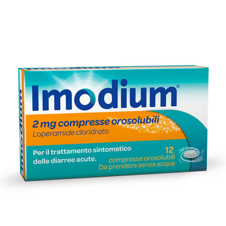 IMODIUM*12 cpr orosolubili 2 mg image not present