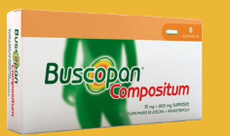 BUSCOPAN COMPOSITUM*6 supp 10 mg + 800 mg image not present