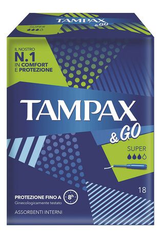 TAMPAX&GO SUPER 18 PEZZI image not present