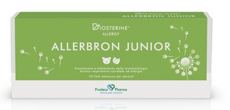 BIOSTERINE ALLERGY ALLERBRON JUNIOR 10 FIALE DA 5 ML image not present