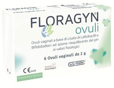 OVULI VAGINALI A BASE DI LATTOBACILLI LISATI FLORAGYN OVULI 2 G 6 PEZZI image not present