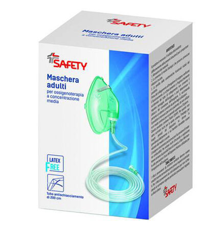 MASCHERA PER OSSIGENOTERAPIA CON TUBO 200CM image not present