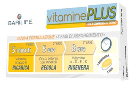 BARILIFE VITAMINE PLUS 30 COMPRESSE TRIFASE image not present