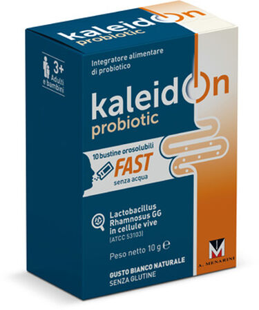 KALEIDON PROBIOTIC FAST BIANCO NATURALE 10 BUSTE OROSOLUBILI image not present