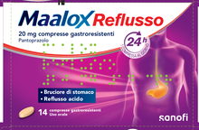 MAALOX REFLUSSO*14 cpr gastrores 20 mg MAALOX REFLUSSO*14 cpr gastrores 20 mg
