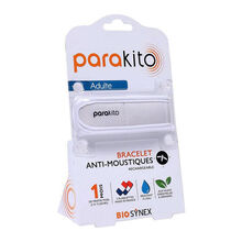 Parakito Bracciale Anti-Zanzare Adulti Bianco