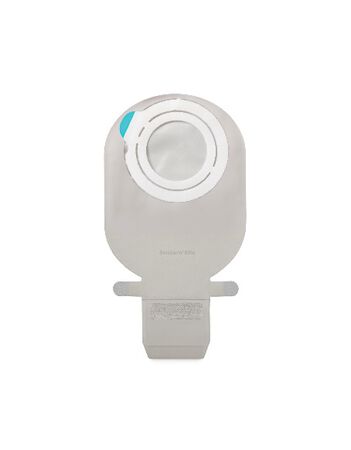 SENSURA MIO FLEX SISTEMA 2 PEZZI CON AGGANCIO ADESIVO SACCA ILEOSTOMIA RIVESTITA 70MM DA 550 ML 30 PEZZI image not present
