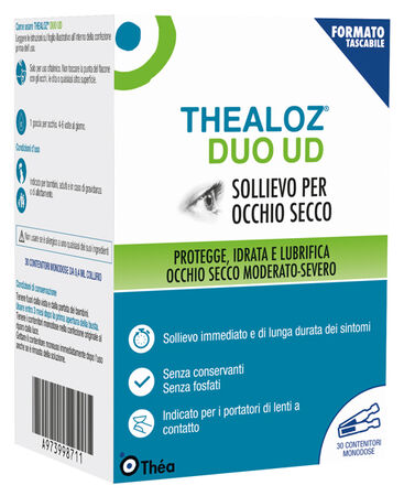 GOCCE OCULARI THEALOZ DUO UD 30 CONTENITORI MONODOSE 0,4 ML image not present