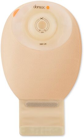 DANSAC NOVALIFE TRE 1 SACCA APERTA OPACA SOFTCONVEX MIDI PER ILEOSTOMIA CON FINESTRA RITAGLIABILE 15-34MM 360 ML 10 PEZZI image not present