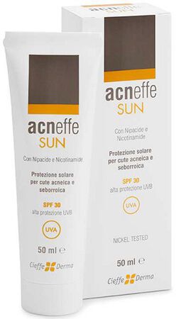 ACNEFFE SUN SPF 30 ALTA PROTEZIONE UVB PER CUTE ACNEICA E SEBORROICA 50 ML image not present