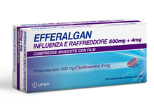 EFFERALGAN INFLUENZA E RAFFREDDORE*16 cpr riv 500 mg + 4 mg