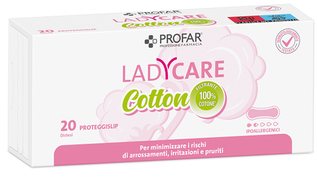 LADYCARE PROTEGGISLIP COTTON IPOALLERGENICI DISTESI 20 PEZZI PROFAR image not present