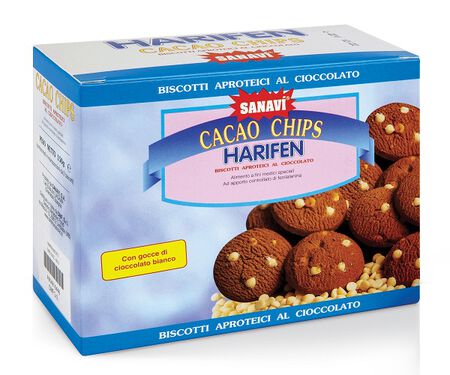 HARIFEN CHIPS CACAO BIANCO 150 G image not present