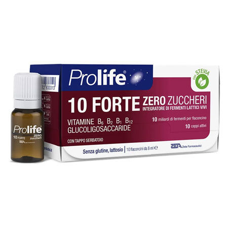 Prolife 10 Forte Zero Zuccheri - Fermenti Lattici 10 flac. 8ml image not present