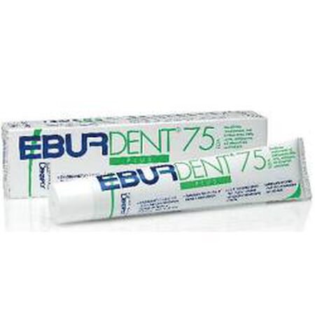 EBURDENT 75RDA PLUS DENTIFRICIO AD ABRASIVITA' CONTROLLATA PER DENTI E GENGIVE SANE 75 ML image not present