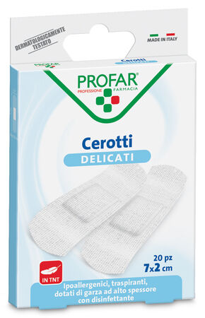 CEROTTO TESSUTO NON TESSUTO DELICATO MEDI 7X2 CM 20 PEZZI PROFAR image not present