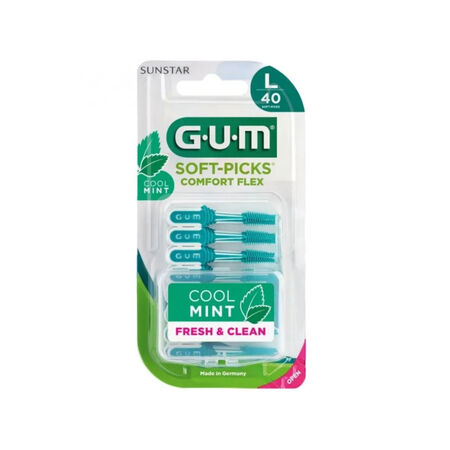 GUM SOFT PICK COMFORT FLEX COOL MINT LARGE SCOVOLINI 40 PEZZI image not present