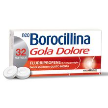NEOBOROCILLINA GOLA DOLORE*32 pastiglie 8,75 mg menta senza zucchero
