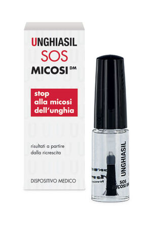 ANTIMICOTICO UNGHIASIL SOS MICOSI IN FLACONE DI VETRO 5 ML CON PENNELLO APPLICATORE + ASTUCCIO image not present